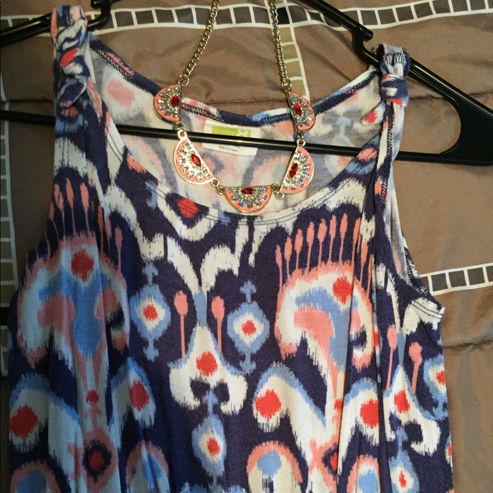 Dress with necklace
